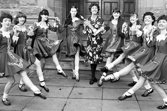 1983… Dancers from the Mary McLaughlin School of Irish Dance.