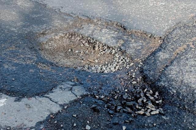 The pothole on Northland Road.