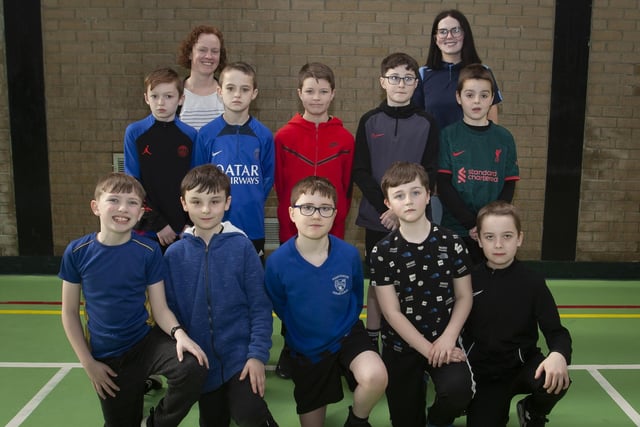 The Nazareth House PS team which took part in the Bogside and Brandywell Health Forum’s Young People’s 5k Dash & Obstacle Challenge around the Urban Village Area on Thursday morning last.