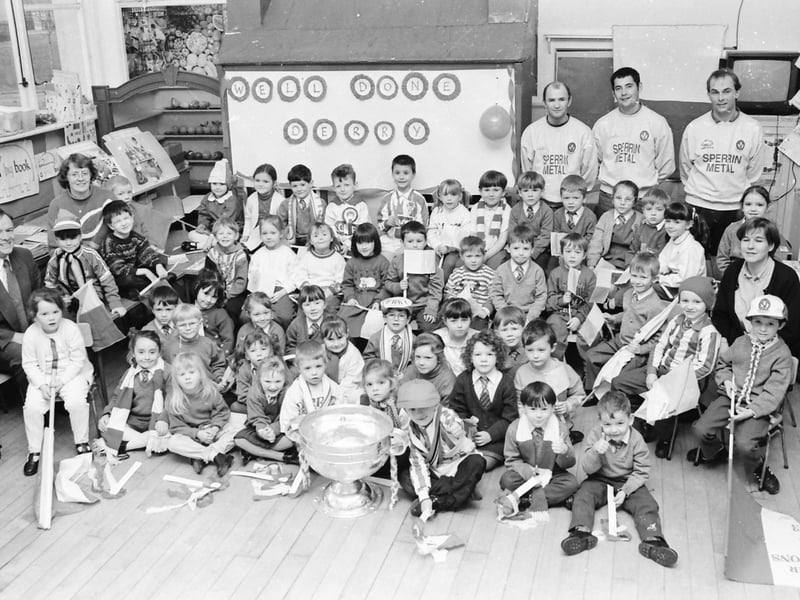 Sam Maguire Cup at St. Eugene's.
