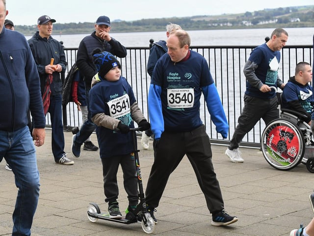 Foyle Hospice Run/Walk participants.  Photo: George Sweeney