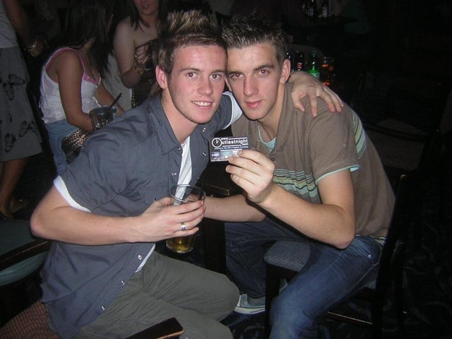 Locals having a good time at Derry's nightlife spots back in November 2005.