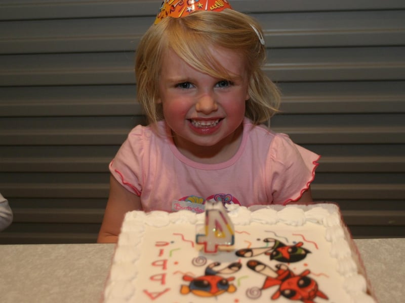 Parties and celebrations back in 2004: Abbie Hillen.