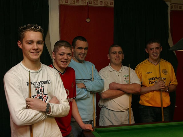 Local snooker / pool players back in 2003.