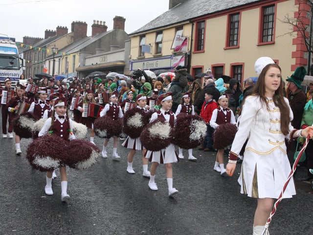 The Muff Youth Accordion Band pictured on Sunday's parade in Buncrana. 1903JM34