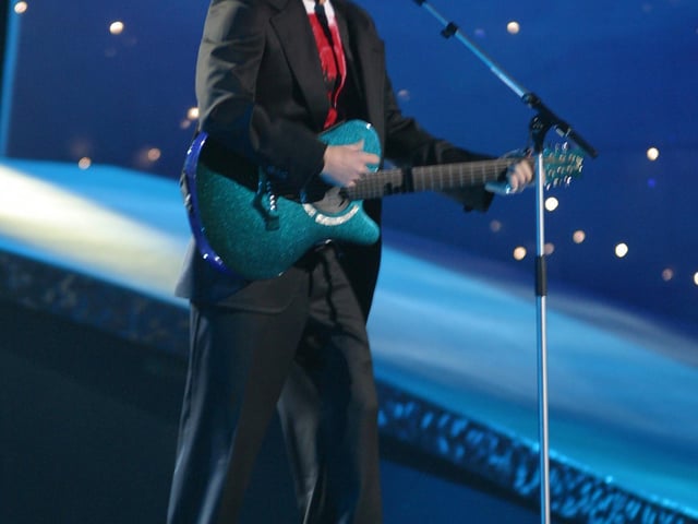 Donegal man Mickey Joe Harte competes in the Eurovision Song Contest in Riga with the song 'We've Got the World'