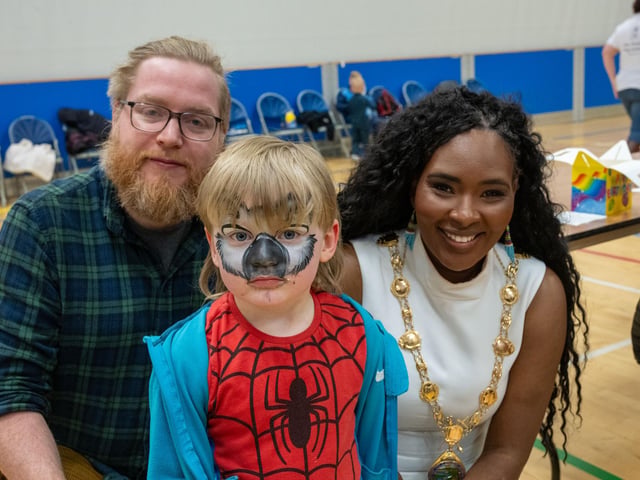 Hamish and Kevin StewartThe Mayor Councillor Lilian Seenoi-Barr hosted an Inclusive Birthday Party in the Foyle arena where children and young people from the ages of four to eighteen enjoyed a range of activities in association with the Mayoral Charity, BUD Club. Picture Martin McKeown. 12.01.24