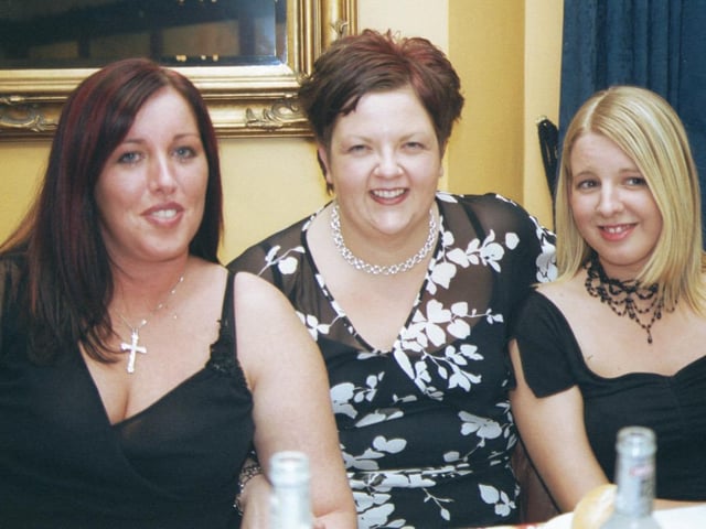 Paula McWilliams, Sheree Campbell and Leanne Moore from Seagate, Limavady enjoying their Christmas Party at Rafters.