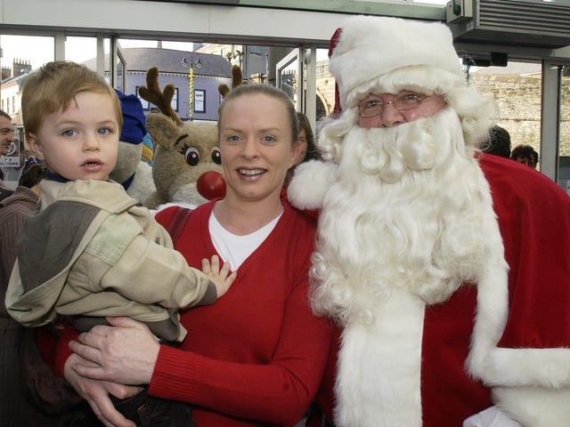 Gian and Tracey Marco : Santa at Foyleside in 2005.