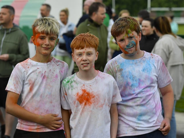 Children’s ‘Colour Dash’ at Na Piarsaigh prior to the club’s Dermot McCrossan Canter the Corrody 5km event, held on Sunday evening last. Photo: George Sweeney