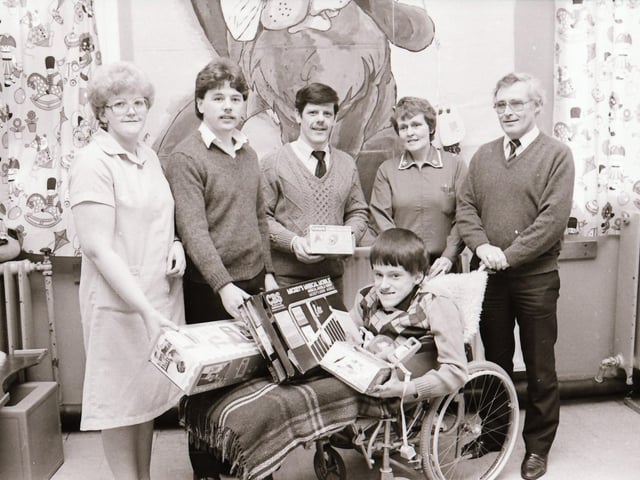 Shaolin Karate Club present toys to Foyle Day Hospital.
