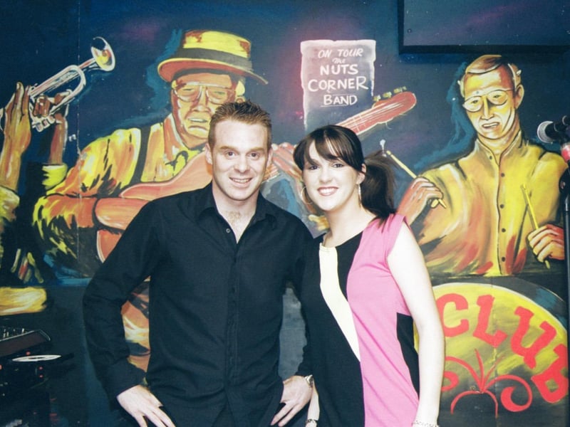 Providing the music at the Cursillo 'Back to Back' fundraiser in the PO Club were Marie-Terese Martin and Niall Blee. 100703HG8:Pictures of birthdays, fundraisers and pub outings in July 2003