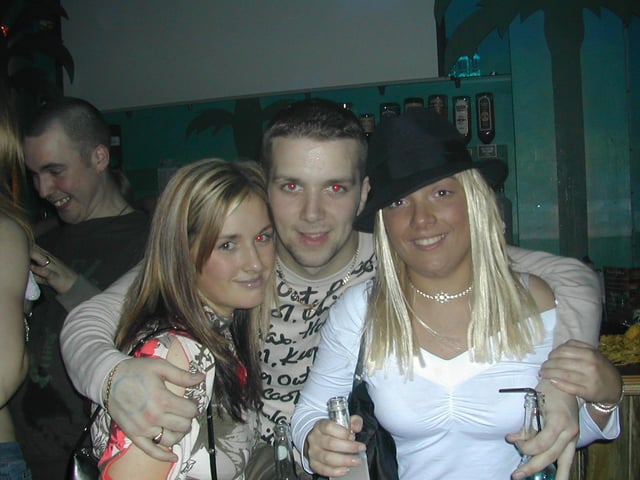 A night out in Derry in January 2004.
