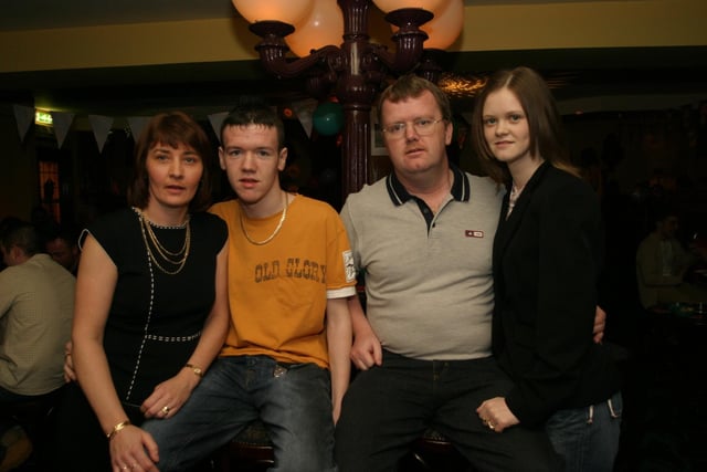 Party celebrations back in 2004: Cathal O'Donnell.