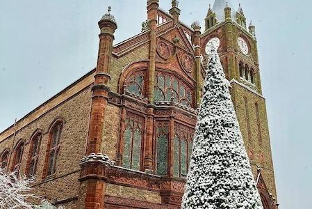 Derry in the snow