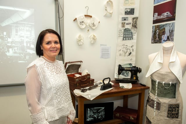 Sinead McGarrigle pictured at North West Regional College’s Art and Design Showcase at the Lawrence Building on Strand Road.