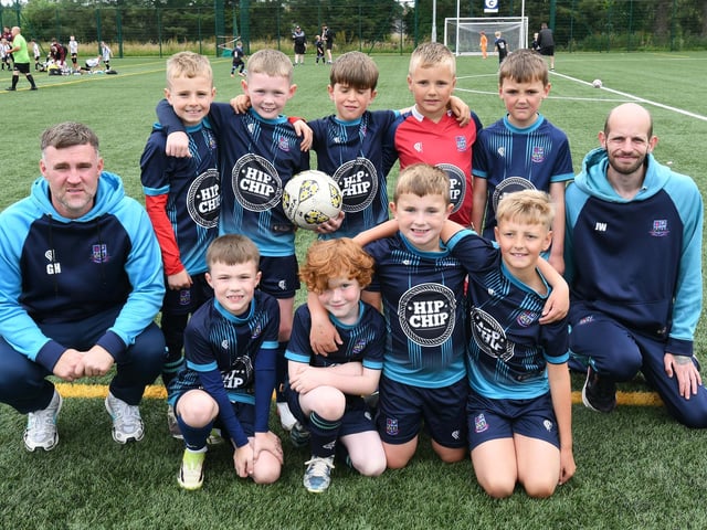 The Quigley's Point Swifts under-8 team which took part in the O'Neills Foyle Cup.