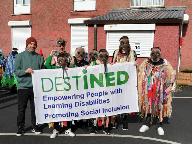 Destined took part in the St Patrick’s Day parade. Photo: George Sweeney