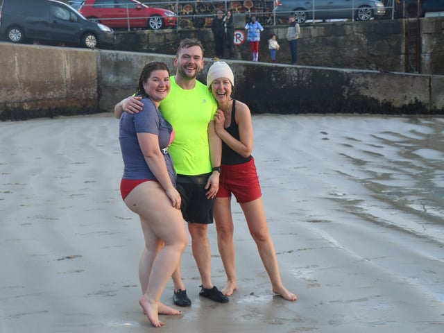 Malin Head Community Christmas Day Swim at Portmor Beach.