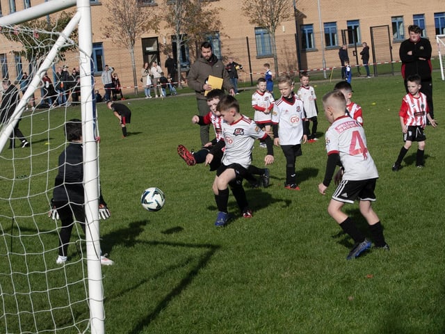 Goal action from Saturday's 2017s Sean O'Kane Memorial Cup at St. Joseph's Boys School.