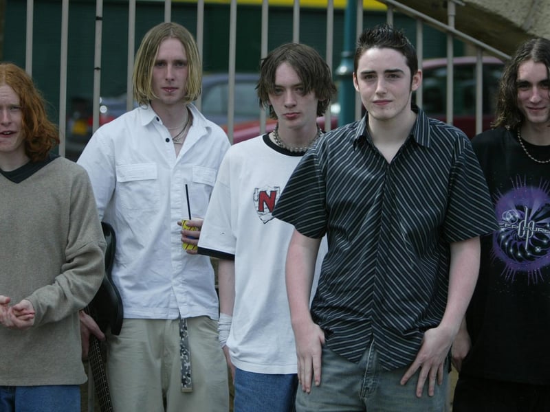 Amnesia, one of the local rock bands who performed at a showcase for young talent at the SCORE site. (0107JB51)