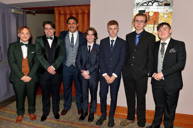 Sixth formers pictured at the Crana College Formal held in the Inshowen Gateway Hotel on Friday evening last. Photo: George Sweeney.  DER2239GS – 071