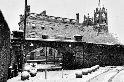 Derry in the snow