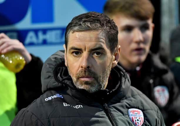 Derry City manager Tiernan Lynch. Photograph: George Sweeney