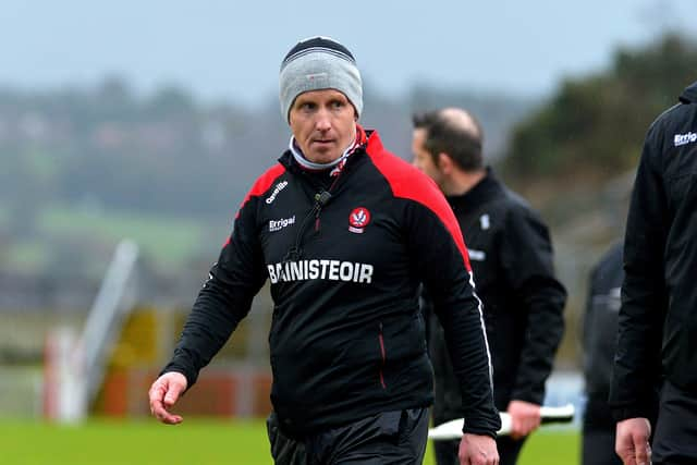 Derry senior hurling manager Johnny McGarvey. Photo: George Sweeney. DER2306GS – 30