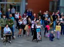 Revellers at the Millennium Forum Piazza over the Jazz Festival weekend. Photo: George Sweeney.  DER2217GS – 091