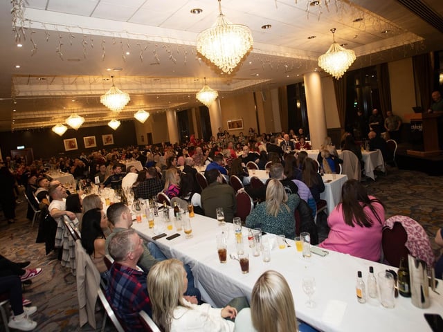 A section of the attendance at Saturday's Derry and District FA Annual Ladies Awards at the City Hotel, Derry.