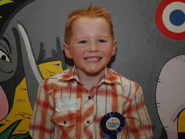 Parties and celebrations in March 2005: Callum Porter.