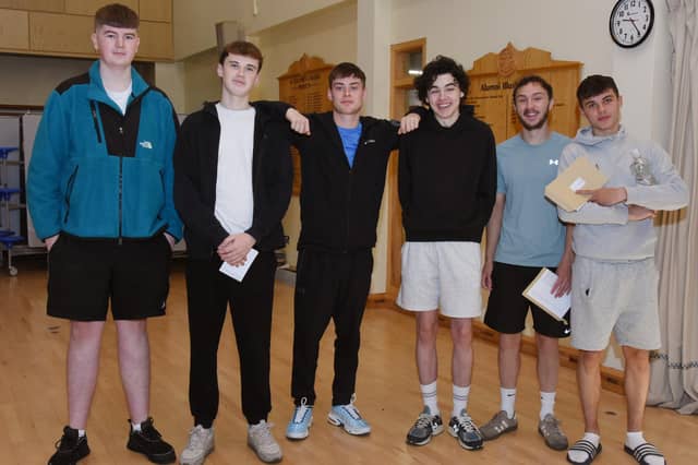 St Columb's College A Level students