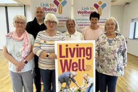 Western Trust Orthopaedic ‘Prehabilitation’ Link to Wellbeing Programme which has received region recognition pictured back row from left to right: Eamonn Harrigan, Western Trust Link to Wellbeing Programme Coordinator; Bernie King, Programme, Participant and Nichola Cairns, Western Trust Lead Orthopaedic Nurse Manager. Front row from left to right: Sandra Dougherty, Margaret Sweeney and Noeleen Harding, Programme participants.