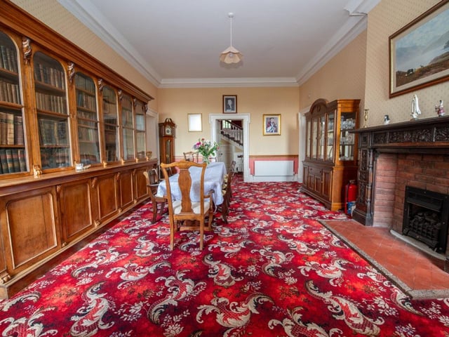 The entrance hall dining area.