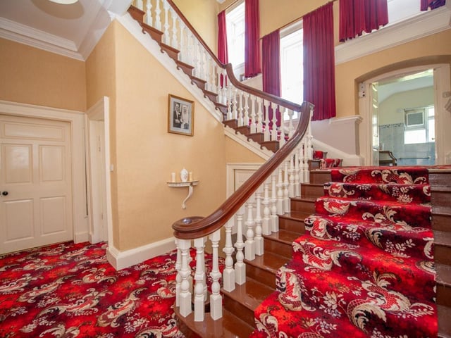 Stairs to the first floor landing.