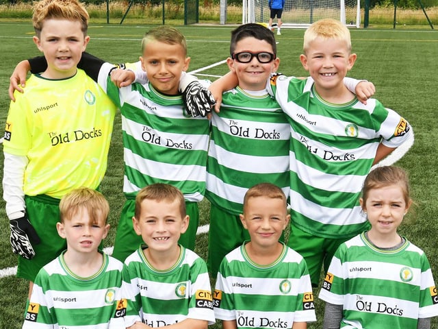 The Top of the Hill Celtic under-8 team which took part in the O'Neill's Foyle Cup.