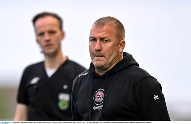 Bohemians manager Alan Reynolds.