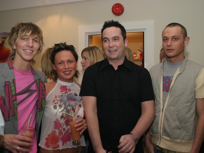 A night out for the staff at Suede Hairdressers and friends/ family back in April 2004.