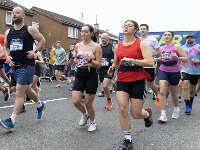 Runners at the Half Marathon.