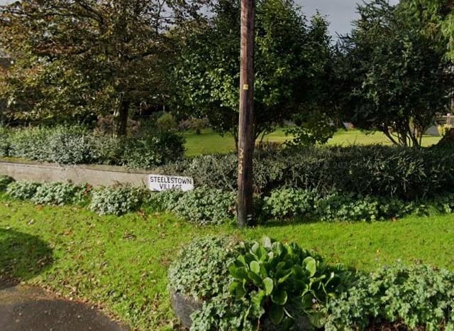 Steelstown/Steelestown Village (Sráidbhaile Stíl). Steelstown seems to be the accepted spelling. Steele was the name of a planter family in the 17th century (Bryson).