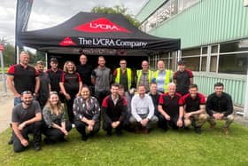 Staff at The LYCRA Company’s Maydown site are keen to support participants of the Waterside Half Marathon this year.