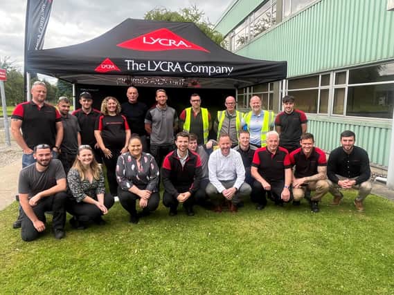 Staff at The LYCRA Company’s Maydown site are keen to support participants of the Waterside Half Marathon this year.