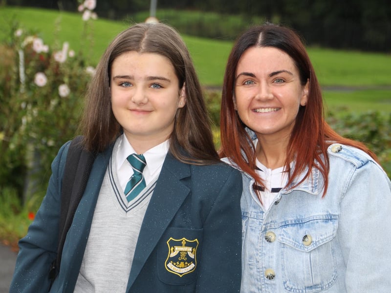 One of the new Year 8 pupils who began their secondary education at Thornhill College last week.