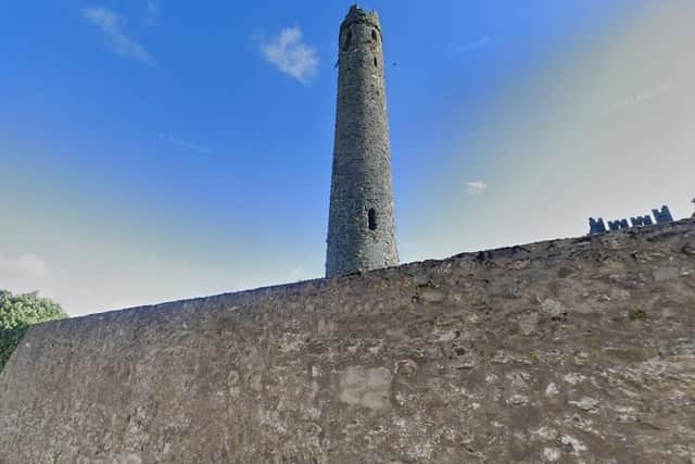 The round tower in the grounds of St. Brigid's Cathedral in Kildare, where The Most Reverend Pat Storey is the current Bishop.