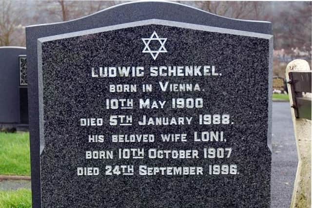 The Schenkels' enigmatic headstone in Derry.
