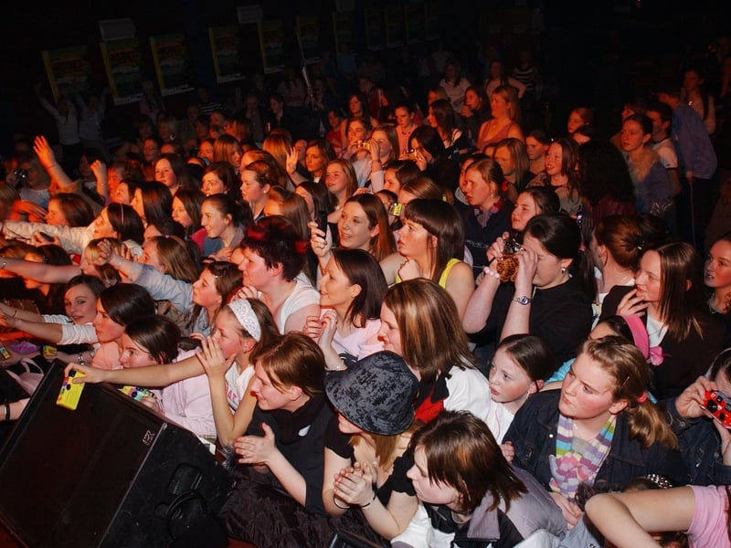 Boyband Wot Nxt performing at the Nerve Centre in Derry in 2004.