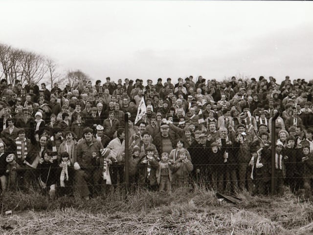 Derry City fans follow their team to Sligo for an away game against Rovers.