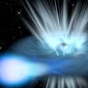 Artist's impression of a black hole destroying a nearby star. The researchers believe such a collision may be responsible for this new type of explosion. (Credit: ESA / C. Carreau)