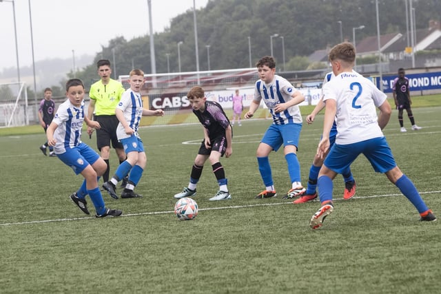 Action from the U12 Foyle Cup Final between Loughgall and Coleraine. (Jim McCafferty Photography)